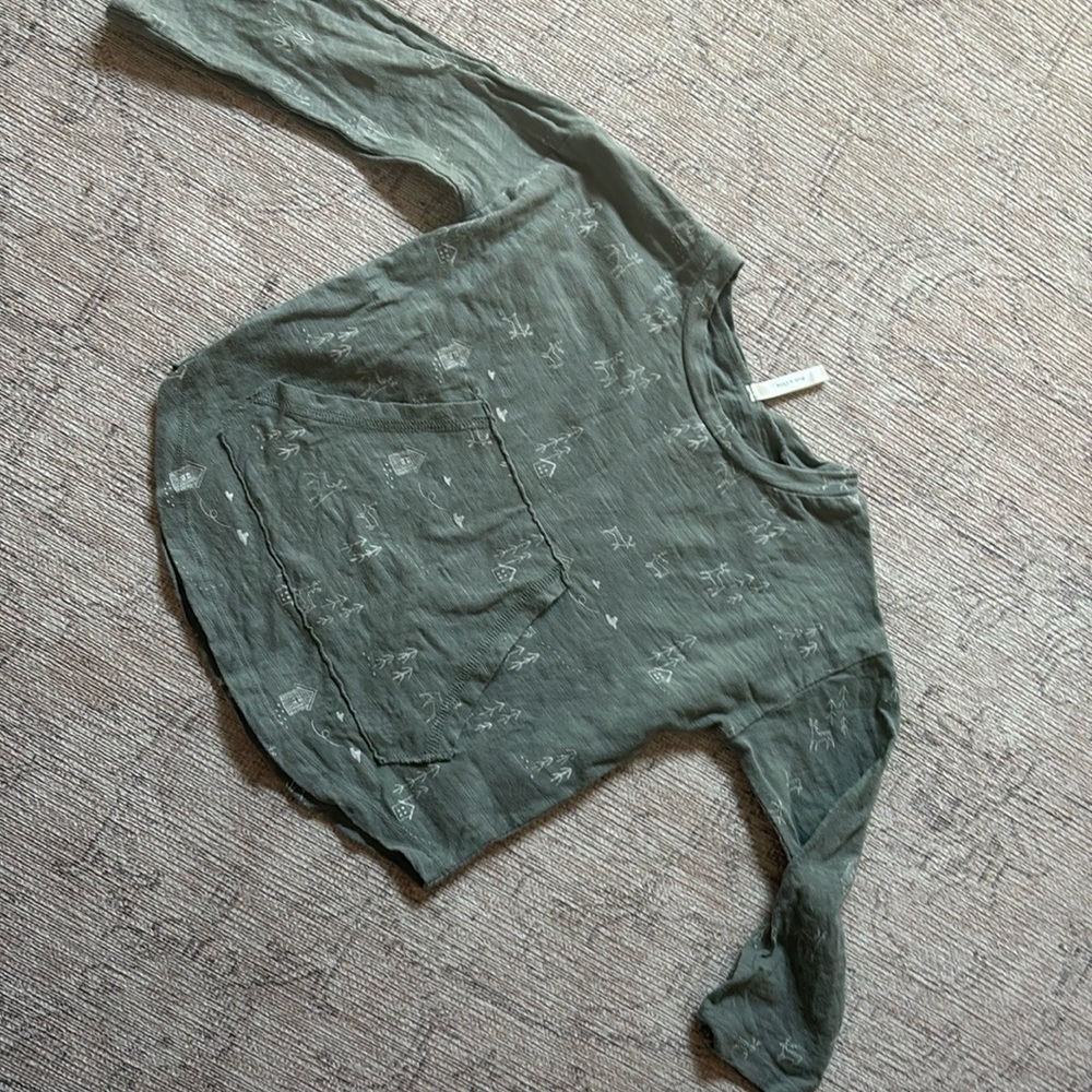 Rylee + Cru Winter Woodlands Boxy Pocket Long sleeve